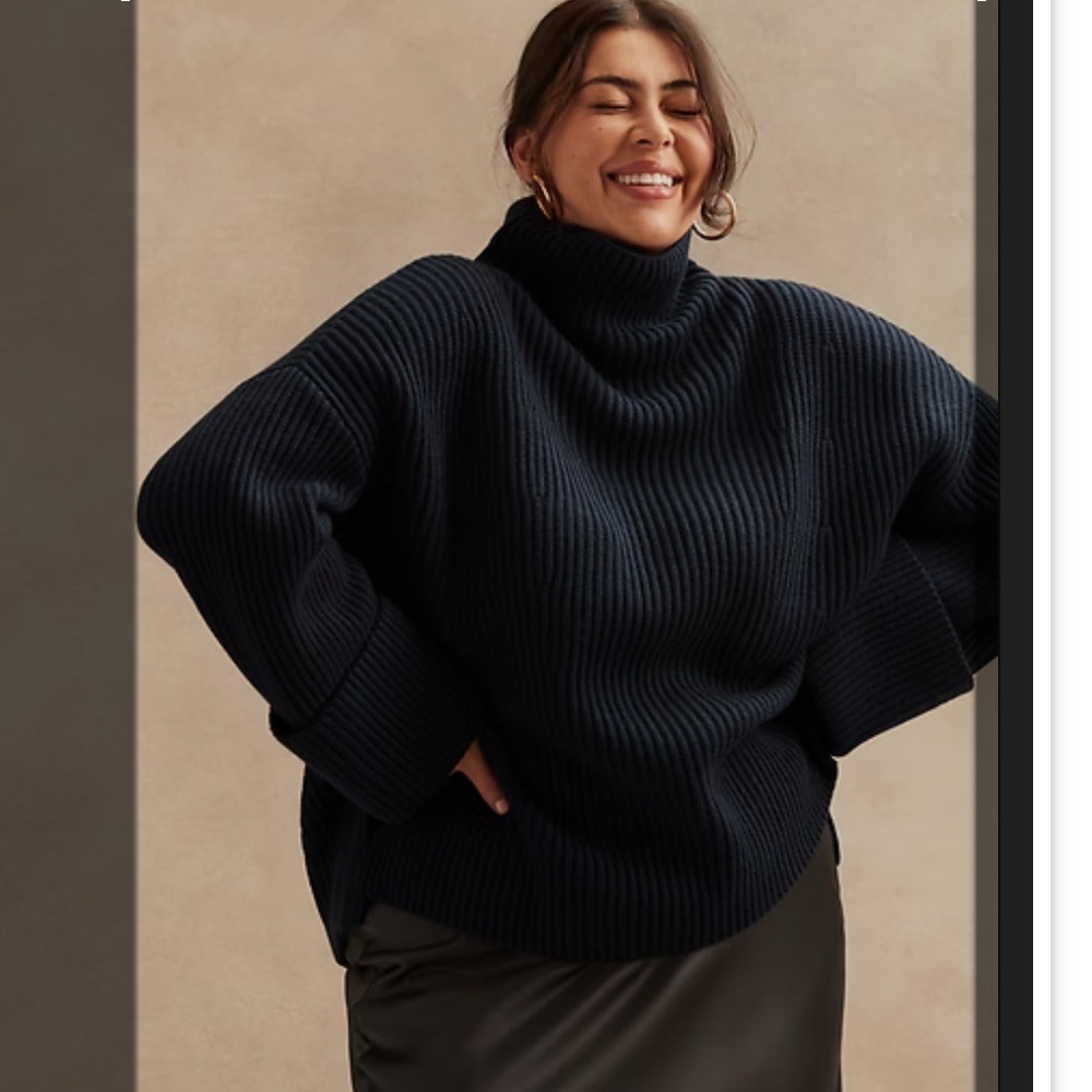 Banana Republic Oversized Merino-Cashmere Sweater